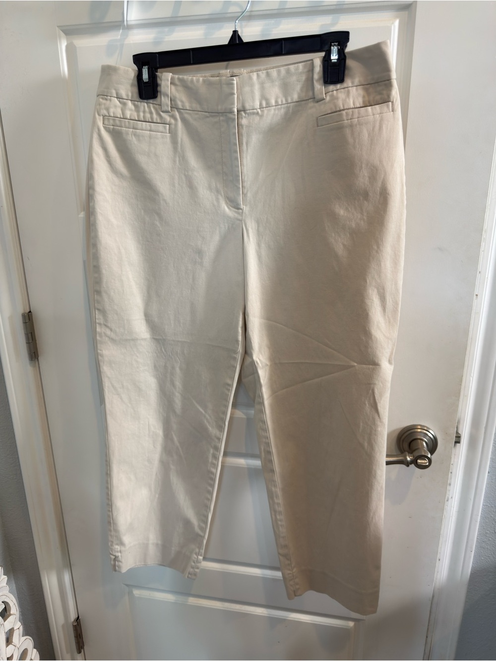 Talbots khaki curvy perfect crop Cropped Pants with Branded Lining